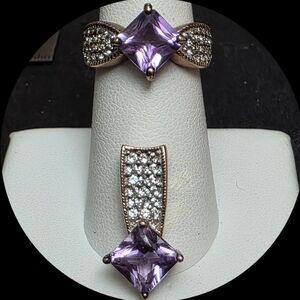 S134 Rose de France Pendant and Ring.